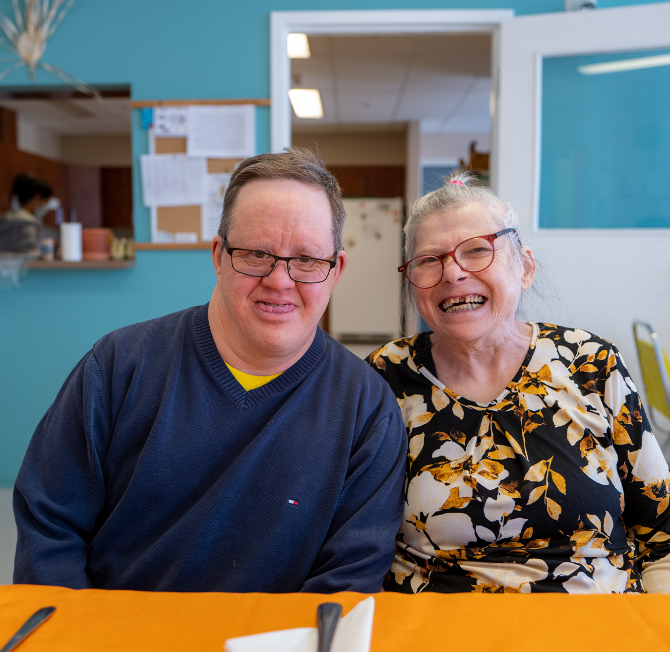 Abitibi - two community members smiling