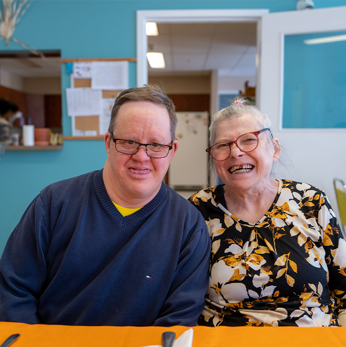 Abitibi - two community members smiling