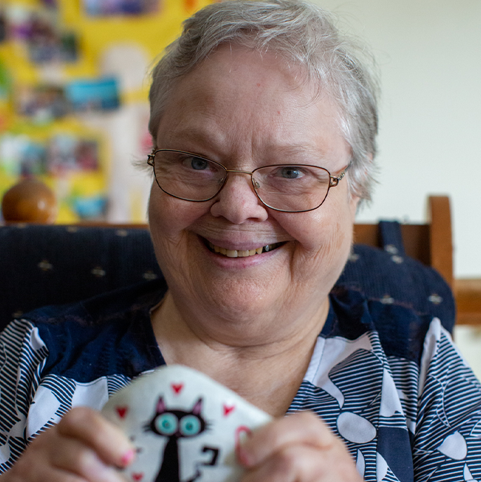Outaouais - A person with a disability smiling